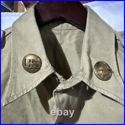 Korean War US Army 44th & 7th Inf Corporal Khaki Dress Shirt with CIB/purple Hrt