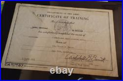 Korean War US Army 7th Medical Bn MASH Photo Album Documents Map Book Sgt LUETH