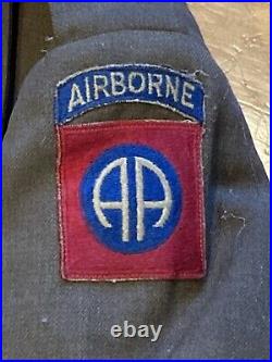 Korean War US Army 82nd Airborne Ike Jacket Size 42L dated 1951