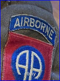 Korean War US Army 82nd Airborne Ike Jacket Size 42L dated 1951