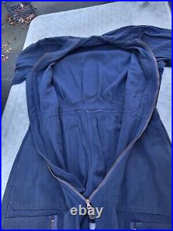 Korean War US Army Blue L-1A Flight Suit Size Medium-Long MFG Albert Turner