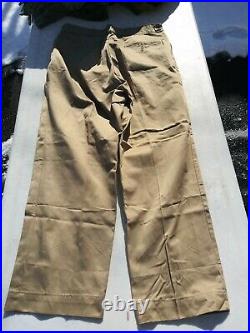 Korean War US Army Button Fly Men's Khaki Officer's Pants Size 38x31 1953