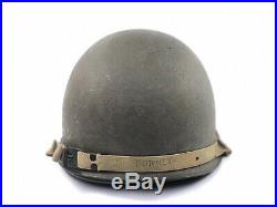 Korean War US Army Captain M1 Helmet 107th infantry named