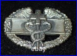 Korean War US Army Combat Medic Badge RoK Korea Made Pin-Back, Rare Original