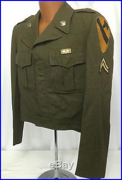 Korean War US Army First Cavalry Enlisted Ike Jacket
