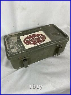 Korean War US Army Jeep First Aid With Contents