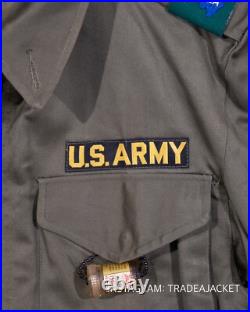 Korean War US Army M-1951 Field Jacket 31st Field Artillery Regiment & Scarf