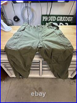 Korean War US Army M-1951 Field Trousers Shell Pants 1950's Size Large Regular