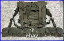 Korean War US Army M1 Garand Ammo Belt Cartridge Dated 1951 &packbag