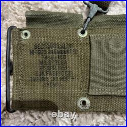 Korean War US Army M1 Garand Ammo Belt Cartridge Dated 1951 &packbag