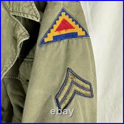 Korean War US Army M50 Field Jacket Patched 7th Army 3rd Div