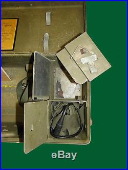 Korean War US Army Microtone Mine Detector Kit with Transit Box e30321e