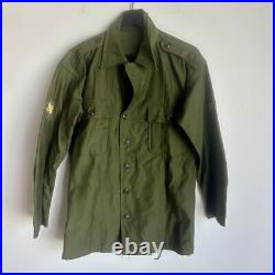 Korean War US Army OG-107 Shirt Mint w HBT Epaulets