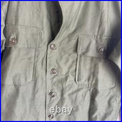 Korean War US Army OG-107 Shirt Mint w HBT Epaulets