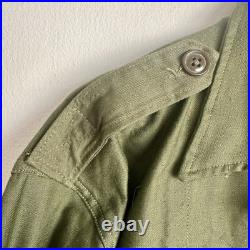 Korean War US Army OG-107 Shirt Mint w HBT Epaulets