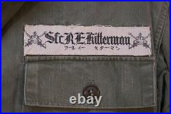 Korean War US Army SFC R. E. Kitterman HBT Combat Shirt, Theater Name Tape Armor