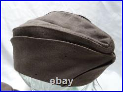 Korean War US Army WAC Taupe Uniform Hat Set Woman's Brimmed & Garrison Caps