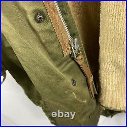 Korean War US Army m51 Fishtail Stonetail with Liner & Fur Hood MOD