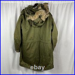 Korean War US Army m51 Fishtail Stonetail with Liner & Fur Hood MOD