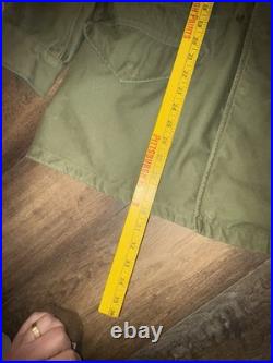 Korean War US Field Coat Cotton Wind Resistant Sateen WRT OG 107 1951 Medium Korean War US Field Coat Cotton Wind Resistant Sateen WRT OG 107 1951 Medium