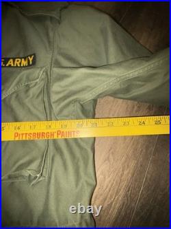 Korean War US Field Coat Cotton Wind Resistant Sateen WRT OG 107 1951 Medium