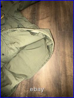 Korean War US Field Coat Cotton Wind Resistant Sateen WRT OG 107 1951 Medium