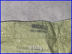 Korean War US HBT M1947 M47 Herringbone Twill Pants Trousers Post WW2 1951
