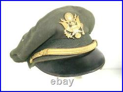 Korean War US Lieutenant Officers CRUSHER CAP ID'd 108th Transportation Co