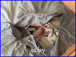 Korean War US Military Army 1950 Down Mummy Sleeping Bag Shell + Ground Barrier