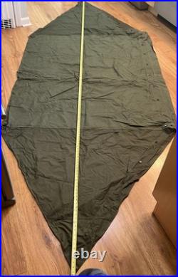 Korean War US Military Army Half Shelter Tent Pup Green (WWII Stakes & Poles) Korean War US Military Army Half Shelter Tent Pup Green (WWII Stakes & Poles)