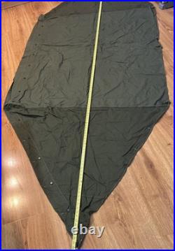 Korean War US Military Army Half Shelter Tent Pup Green (WWII Stakes & Poles) Korean War US Military Army Half Shelter Tent Pup Green (WWII Stakes & Poles)