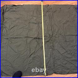 Korean War US Military Army Half Shelter Tent Pup Green (WWII Stakes & Poles)