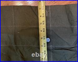 Korean War US Military Army Half Shelter Tent Pup Green (WWII Stakes & Poles)