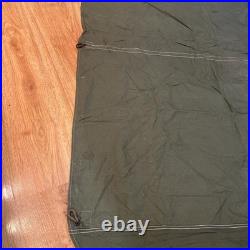 Korean War US Military Army Half Shelter Tent Pup Green (WWII Stakes & Poles)
