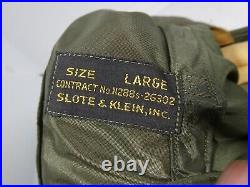 Korean War US Navy Contract N288s-26302 Flying Cap Slote & Klein Large