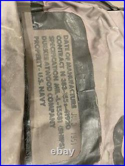 Korean War US Navy Durkee Atwood life preserver July 3 1951 Undeployed
