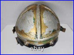 Korean War US Navy Gentexite H-4 Pilots Flight Helmet Sz Small Painted AS-IS