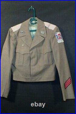 Korean War US Tulsa Auxiliary Police Civil Defense Ike Jacket Patches & Pin RARE