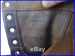 Korean War USAAF Leather Combat Boots Size 7 1/2 D Nice Patina