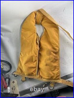 Korean War USAF Stein Bros Mfg Mae West B-5 Pneumatic Life Preserver Vest