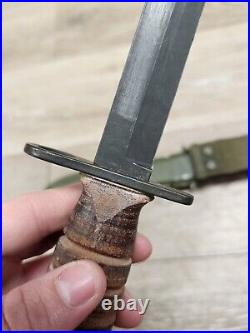 Korean War USGI Camillus 1953 Contract Model 4 Bayonet