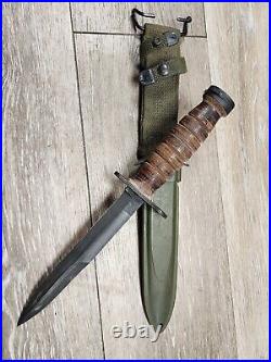 Korean War USGI Camillus 1953 Contract Model 4 Bayonet