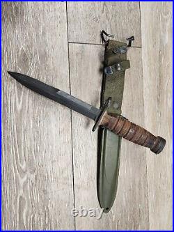 Korean War USGI Camillus 1953 Contract Model 4 Bayonet