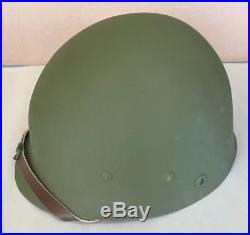 Korean War USMC Front Seam Swivel Bale Helmet, Westinghouse Capac Liner