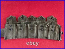 Korean War USMC MARINE CORPS M1 Garand Rifle Ammo Ammunition Belt 10 Pocket