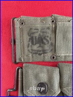 Korean War USMC MARINE CORPS M1 Garand Rifle Ammo Ammunition Belt 10 Pocket Korean War USMC MARINE CORPS M1 Garand Rifle Ammo Ammunition Belt 10 Pocket