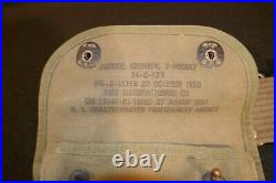 Korean War USMC Marine Corps M1936 Pistol Belt Grenade Pouch Canteen M1 Pouch VG