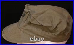 Korean War USMC Marine Corps Utility Cap Cover HBT Hat EGA Stamped 1952 Contract