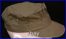 Korean War USMC Marine Corps Utility Cap Cover HBT Hat EGA Stamped 1952 Contract