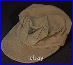 Korean War USMC Marine Corps Utility Cap Cover HBT Hat EGA Stamped 1952 Contract